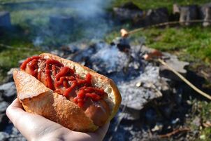 Hot dog cibo dannoso per la potenza